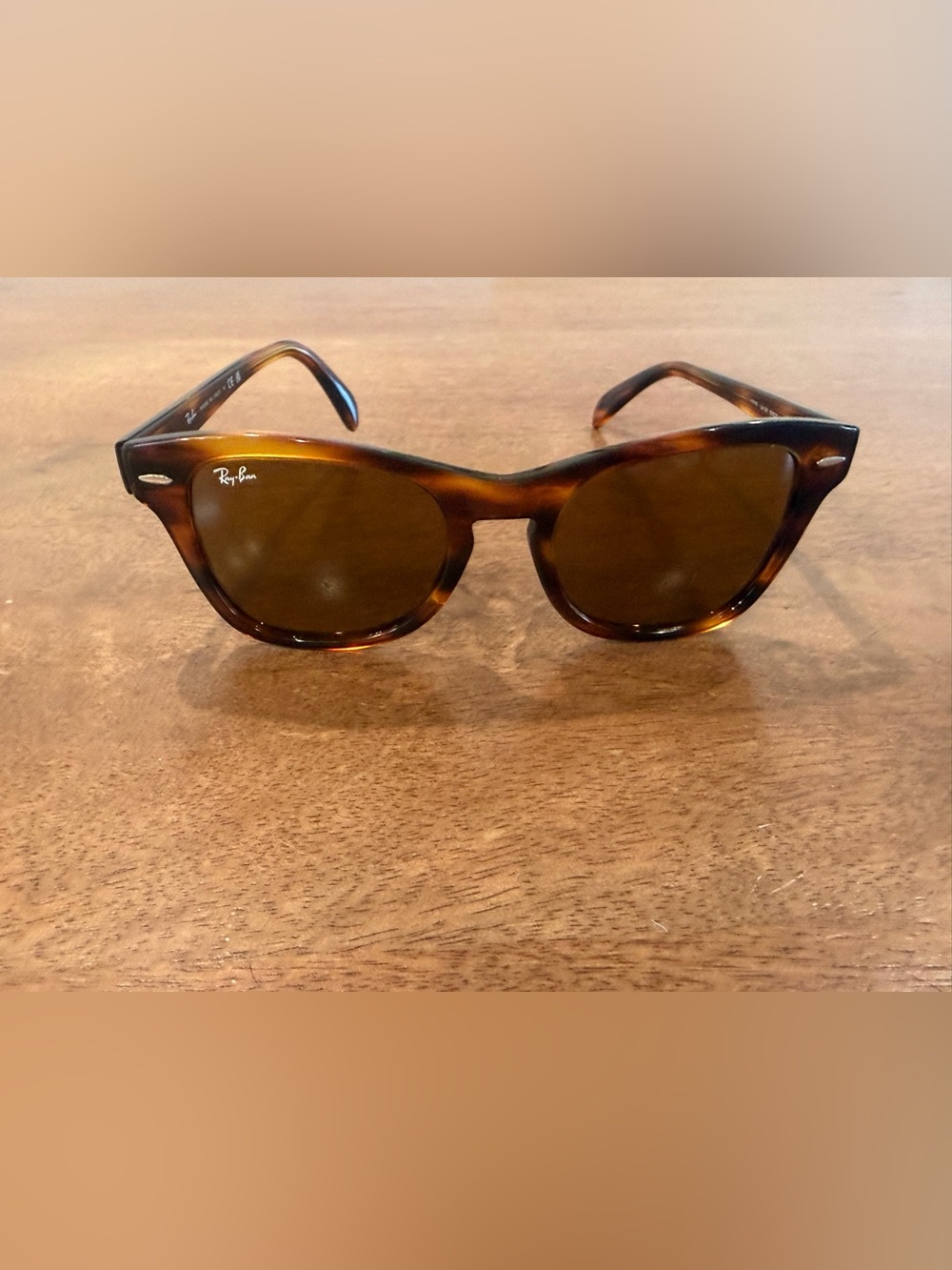 Ray-Ban Men’s Tortoiseshell Brown Frame with Brown Lenses Sunglasses